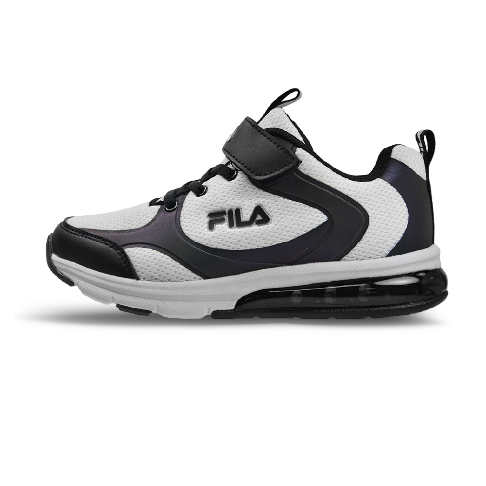 【FILA】美好運動 FILA童鞋 輕量運動鞋 特價（3-J415X-093/3-J412X-707/3-J411X-991 ） (3-J415X-011反光大氣墊黑白)