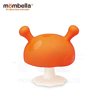 【任選】英國《mombella》啾比小蘑菇固齒器-橘色