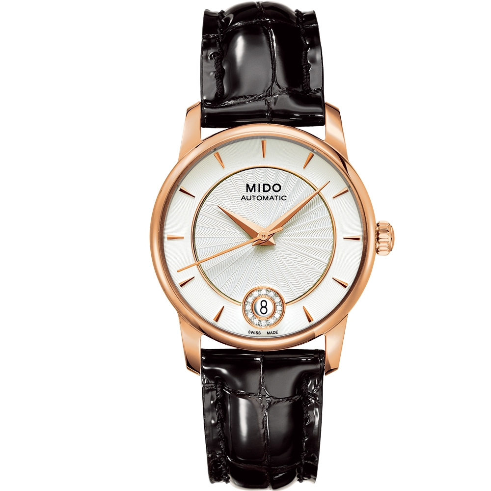 MIDO 美度 官方授權 Baroncelli Lady 典雅機械女錶 迎春好禮-33mm M0072073603600