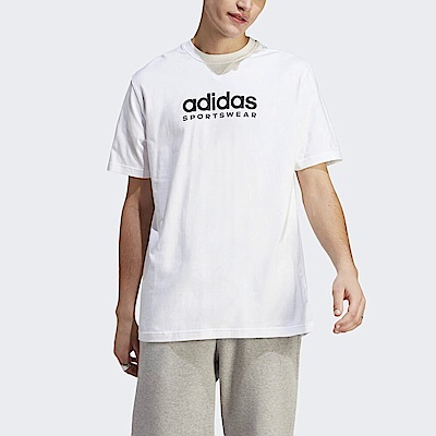 Adidas M All Szn G T [IC9821] 男 短袖上衣 T恤 運動 休閒 寬鬆 純棉 舒適 白