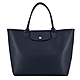 LONGCHAMP LE PLIAGE CITY系列PVC帆布托特包(海軍藍) product thumbnail 1