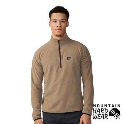 【Mountain Hardwear】Microchill 1/4 Zip Pullover 保暖刷毛立領半拉長袖排汗衣 男款 野跡棕 #2048261