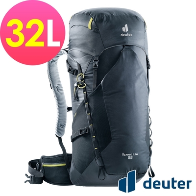 【deuter 德國】SPEED LITE 32L超輕量旅遊背包3410821黑/戶外休閒包/健行包/登山包*