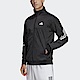 Adidas 3S KNIT JKT HT7176 男 立領 外套 亞洲版 運動 網球 訓練 吸濕 排汗 愛迪達 黑 product thumbnail 1