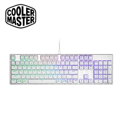 酷碼Cooler Master SK652 紅軸矮軸RGB機械式鍵盤(白)