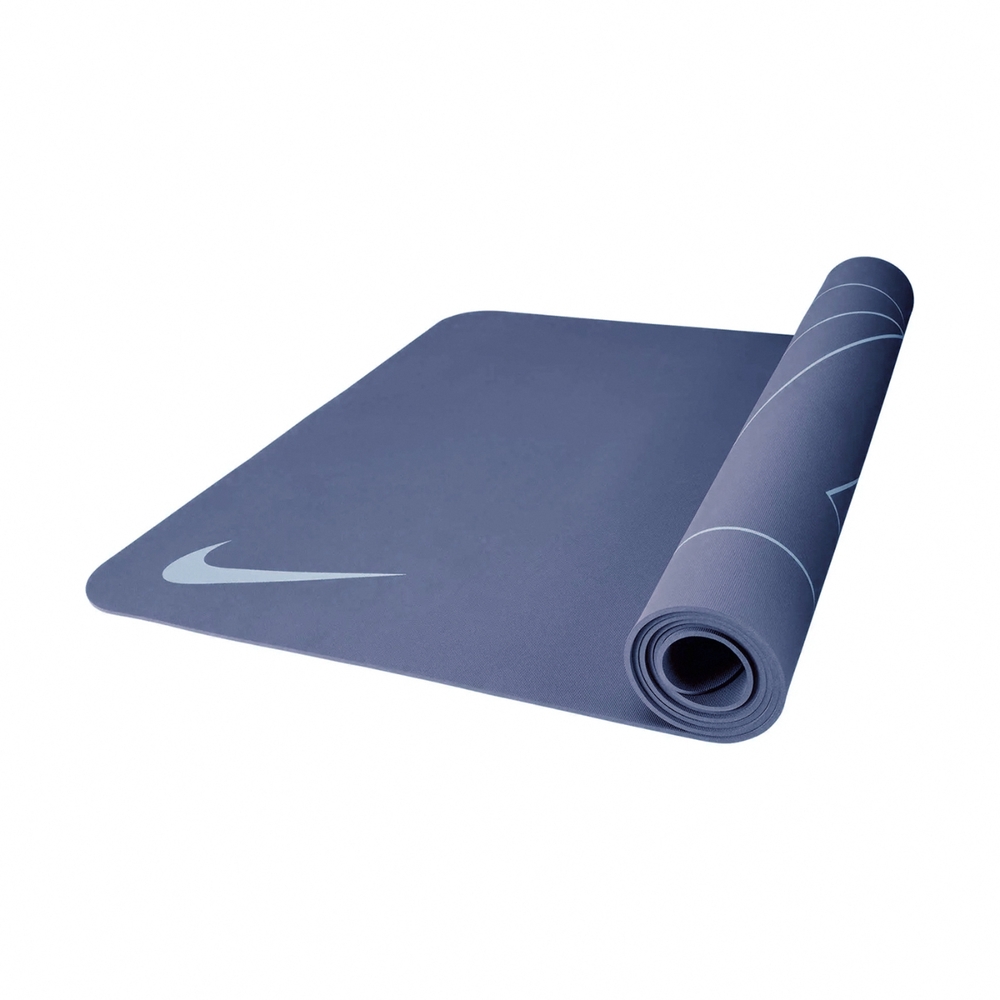 Nike 瑜珈墊 Reversible 藍 淺藍 雙面設計 止滑 輕巧 4mm 訓練 N100751740-7OS