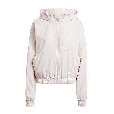 Adidas W Bluv Q2 JKT IW8735 女 連帽 外套 運動 休閒 訓練 寬鬆 舒適 粉