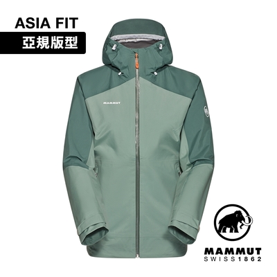 【Mammut 長毛象】Convey Tour HS Hooded Jacket AF GTX防水連帽外套 女款 玉石綠/深玉石綠 #1010-28802