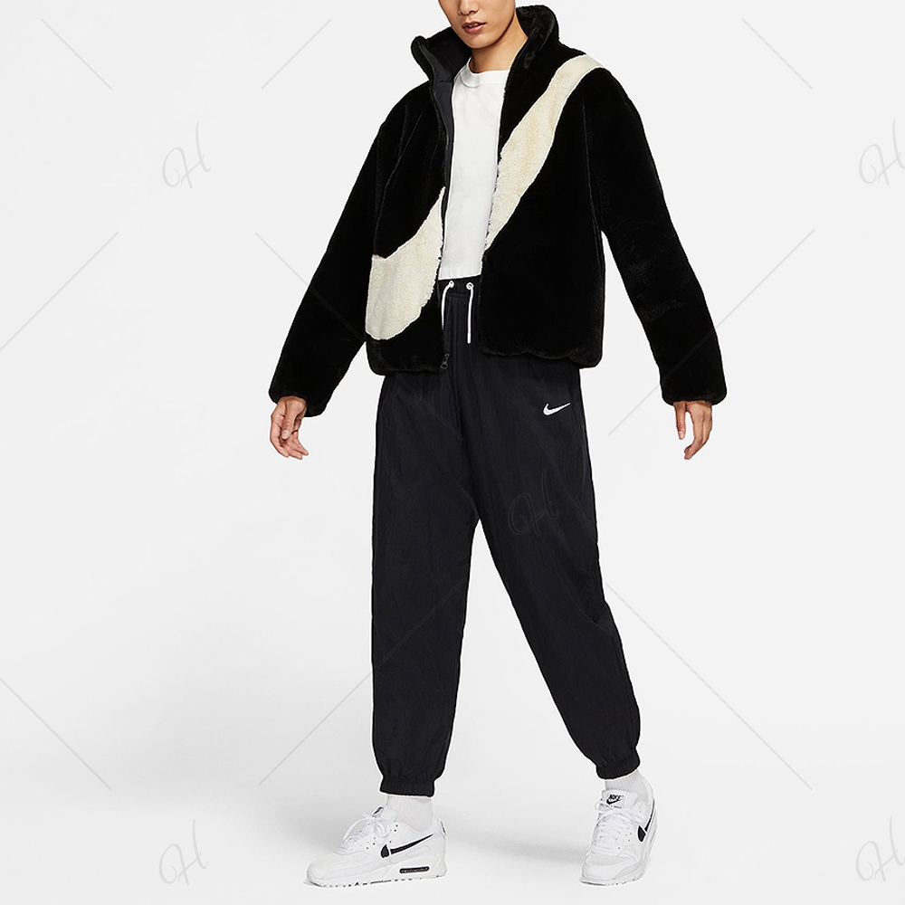 NIKE 外套毛毛外套立領外套運動保暖女款黑DO3792010 AS W NSW JKT FAUX