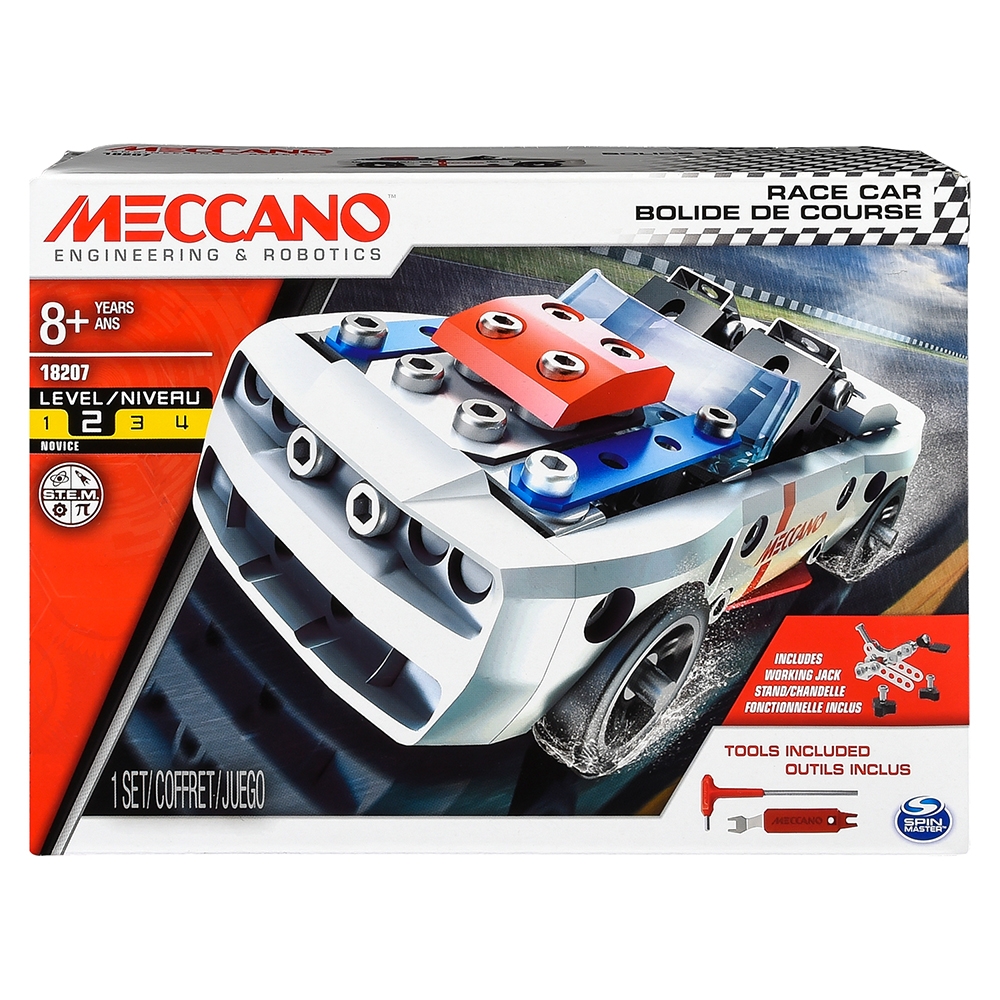 Meccano 麥卡諾-旋風賽車模型車輛積木組 Novice-STEAM教育玩具-探索真正的工程世界