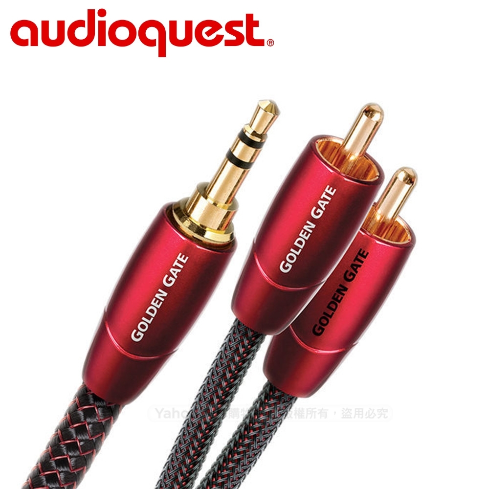 美國 Audioquest Golden Gate訊號線(3.5mm-RCA) -1.5M