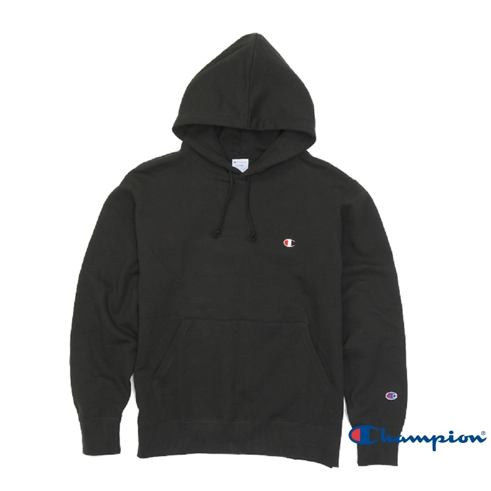 Champion Basic 毛巾布連帽 Tee 黑色