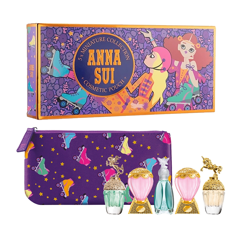 ANNA SUI 安娜蘇 女性小香禮盒5入(童話美人魚/童話獨角獸/許願精靈/綺幻飛行)