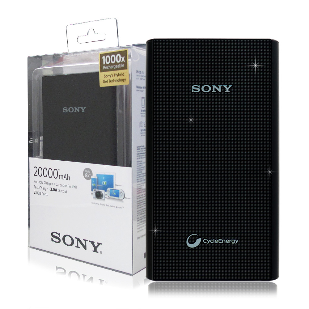 SONY原廠 防刮大容量 20000mAh CP-V20 3A快充行動電源公司貨