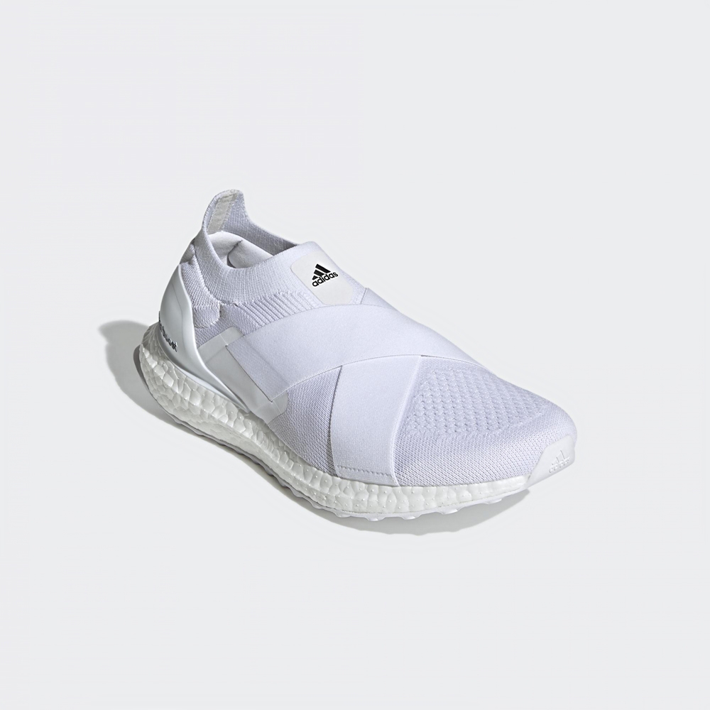 adidas 慢跑鞋 女鞋 運動鞋 襪套 緩震 ULTRABOOST SLIP ON DNA W 白 GX5083