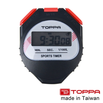 TOPPA 台灣製競賽用運動電子碼錶 1/100秒跑錶 F606