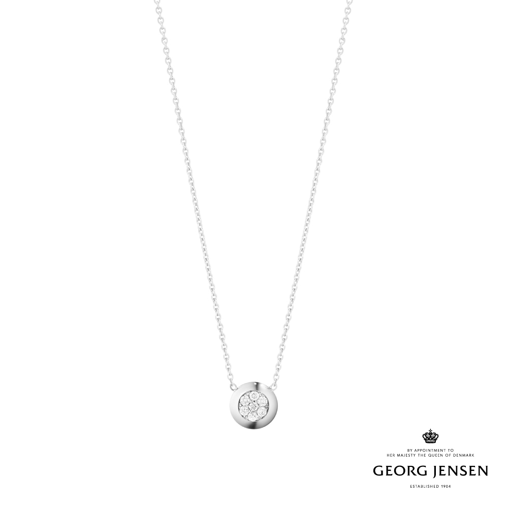 Georg Jensen 喬治傑生 AURORA 18K白金鑽石項鍊