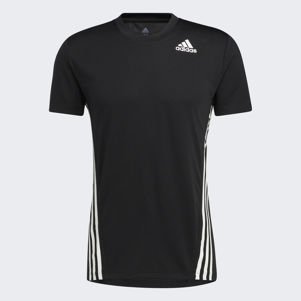 Adidas Aero 3s Tee [GM0655] 男 短袖 上衣 T恤 運動 訓練 健身 吸濕 排汗 亞洲版 黑
