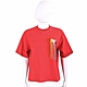 Karl Lagerfeld Fringe 多彩刺繡字母流蘇紅色短袖棉質TEE T恤(女款) product thumbnail 1