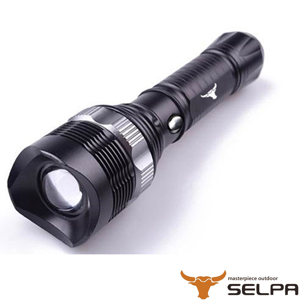 韓國SELPA 機械調焦T6LED防水鋁合金手電筒