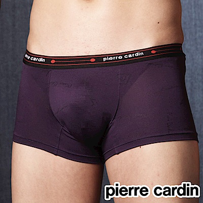 Pierre Cardin 皮爾卡登 超細纖維萊卡提花四角褲-單件-紫