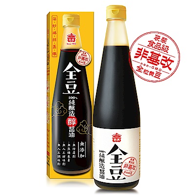 義美 全豆純釀造醬油(520ml)