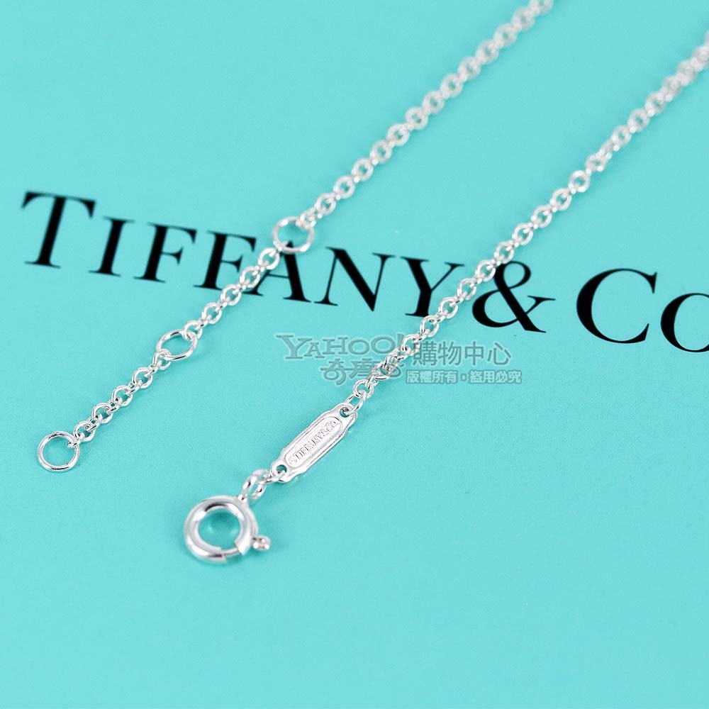 Tiffany&Co.1837系列雙環刻字墜飾925純銀手鍊| 手鍊/戒指/其他