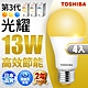 Toshiba東芝 第三代  光耀13W 高效能LED燈泡 日本設計(白光/自然光/黃光) 4入 product thumbnail 2