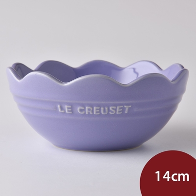 法國Le Creuset 蕾絲花型碗 14cm 薰衣草