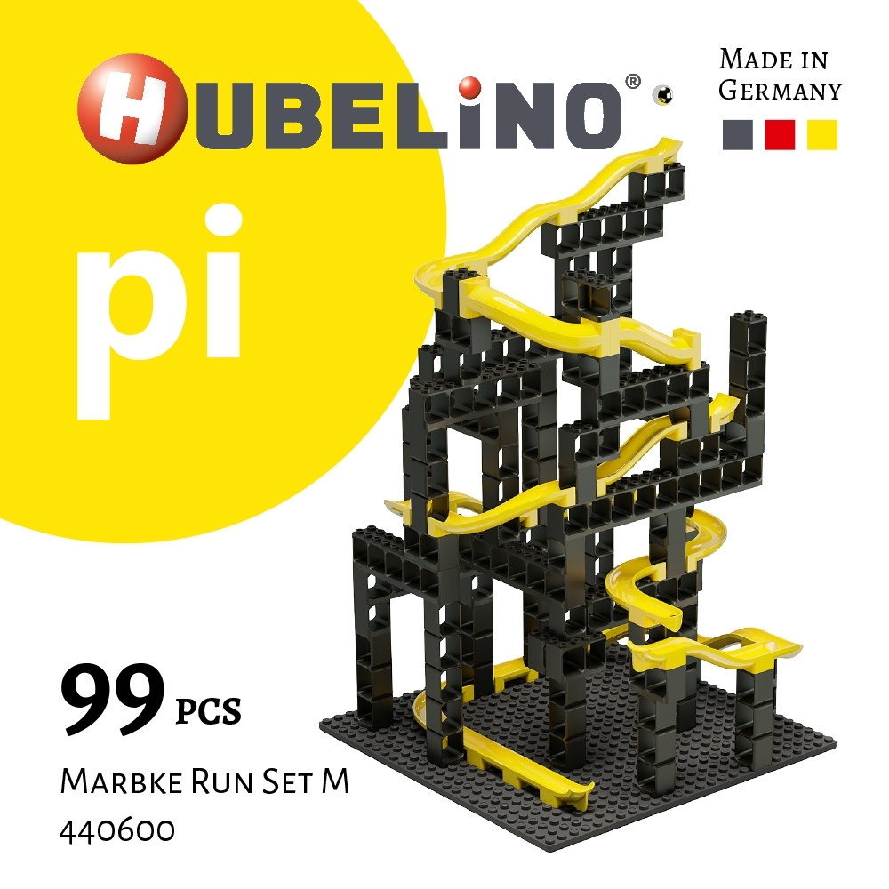 【德國HUBELiNO】 Pi 系列軌道積木 99pcs (基礎顆粒+軌道套件)