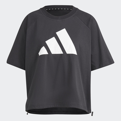 ADIDAS 上衣 運動 健身 寬鬆 短袖上衣 女款 黑 GL9477  W ST LOGO TEE