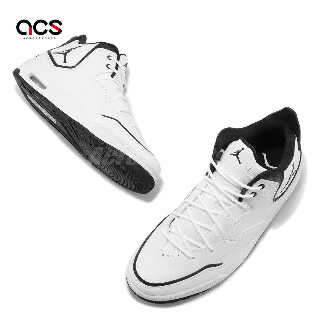 Nike 休閒鞋Jordan Courtside 23 男鞋經典白黑氣墊喬丹皮革AR1000-100