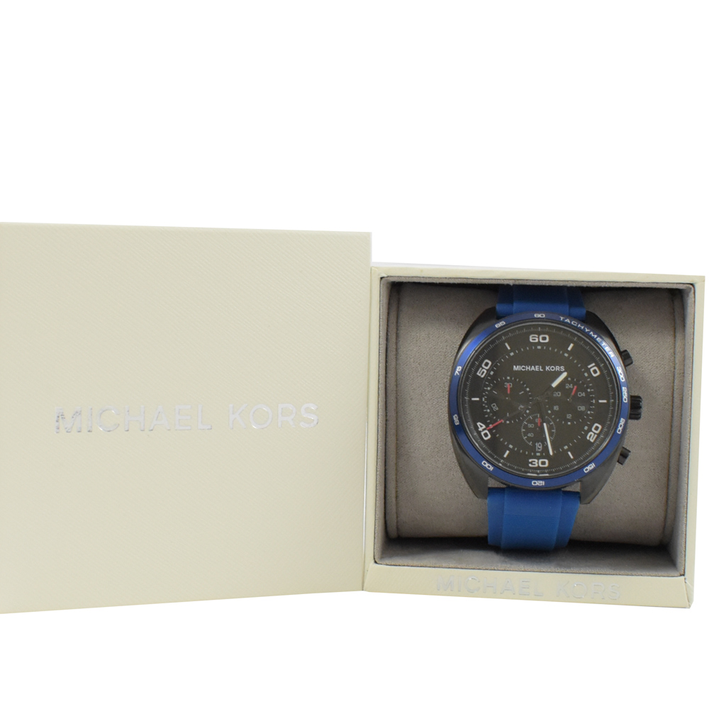 MICHAEL KORS MK8612 三眼休閒手錶(藍)