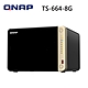 QNAP 威聯通 TS-664-8G 6顆 6Bay NAS 網路儲存伺服器 product thumbnail 1