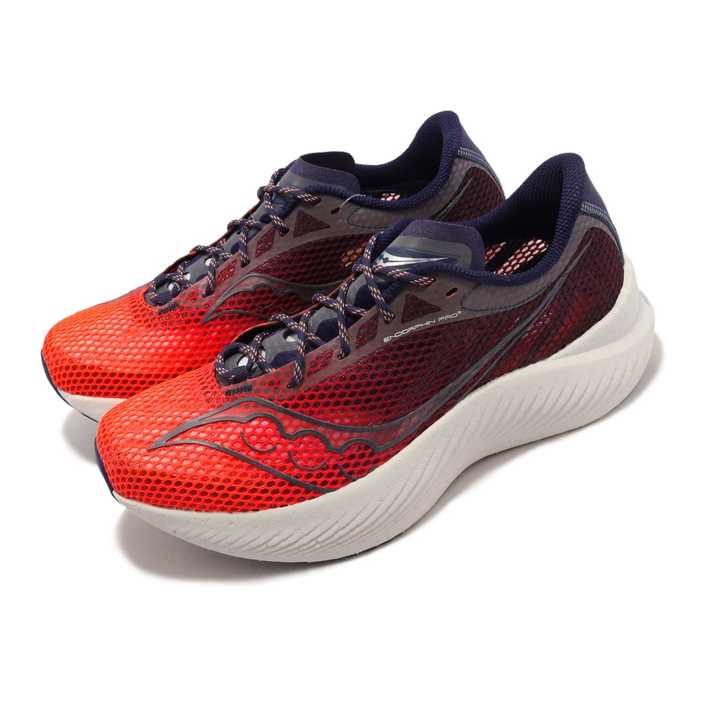 Saucony 競速跑鞋 Endorphin Pro 3 男鞋 黑 橘紅 夜間光速 厚底 支撐 碳板 路跑 運動鞋 S2075565