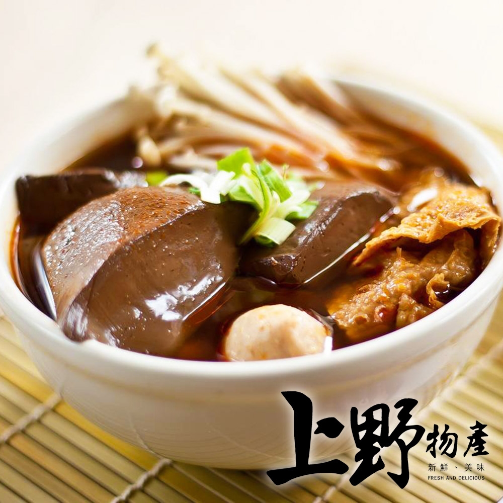 【上野物產】雞心椒麻辣鴨血豆腐 x18包(450g±10%/固形物重200g/包)