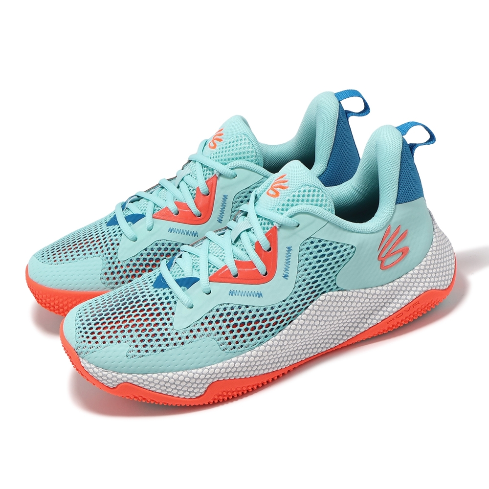 Under Armour 籃球鞋 Curry HOVR Splash 3 男鞋 藍 Neo Turquoise Beta UA 3026899300