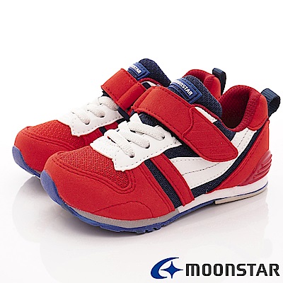 日本月星頂級童鞋 HI系列2E機能款 TW121S2紅白(中小童段)