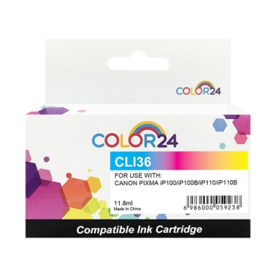 Color24 for Canon 彩色 CLI-36 相容墨水匣