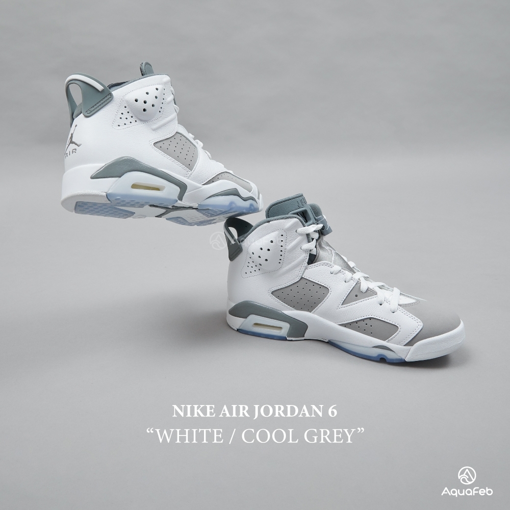 Nike Jordan 6 Retro Cool Grey 男鞋白灰色經典喬丹運動休閒鞋CT8529