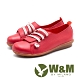 W&M 童趣撞色 圓頭娃娃休閒鞋 女鞋-紅(另有薑黃、深藍) product thumbnail 1