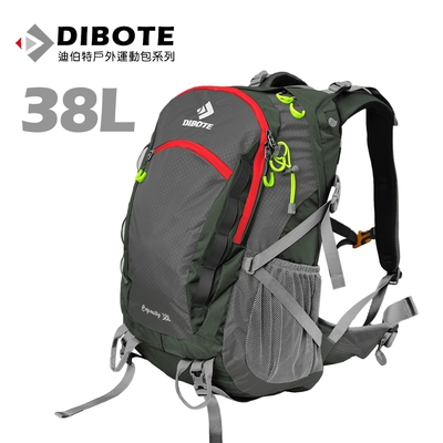 迪伯特DIBOTE 極輕骨架。人體工學38L登山背包/登山包 (灰)