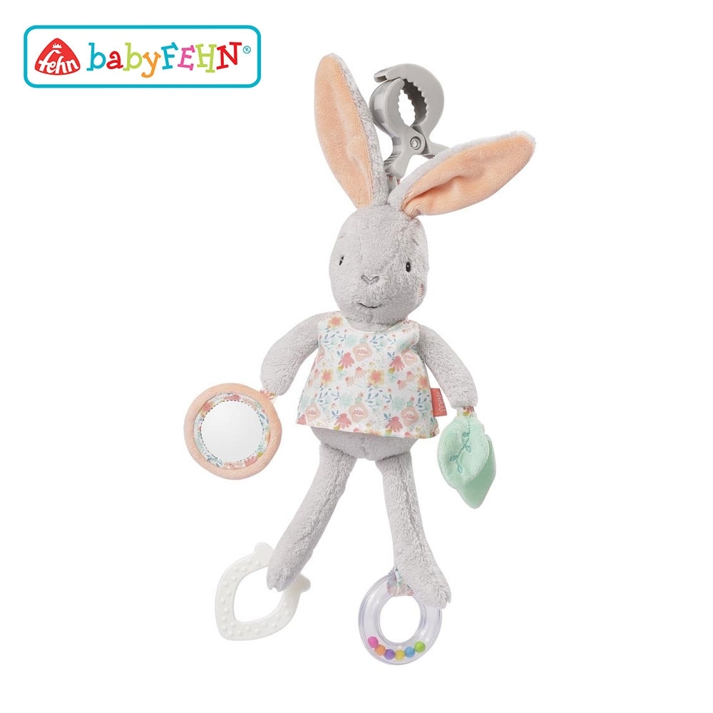 德國《baby FEHN 芬恩》天鵝湖小兔吊掛式布偶玩具