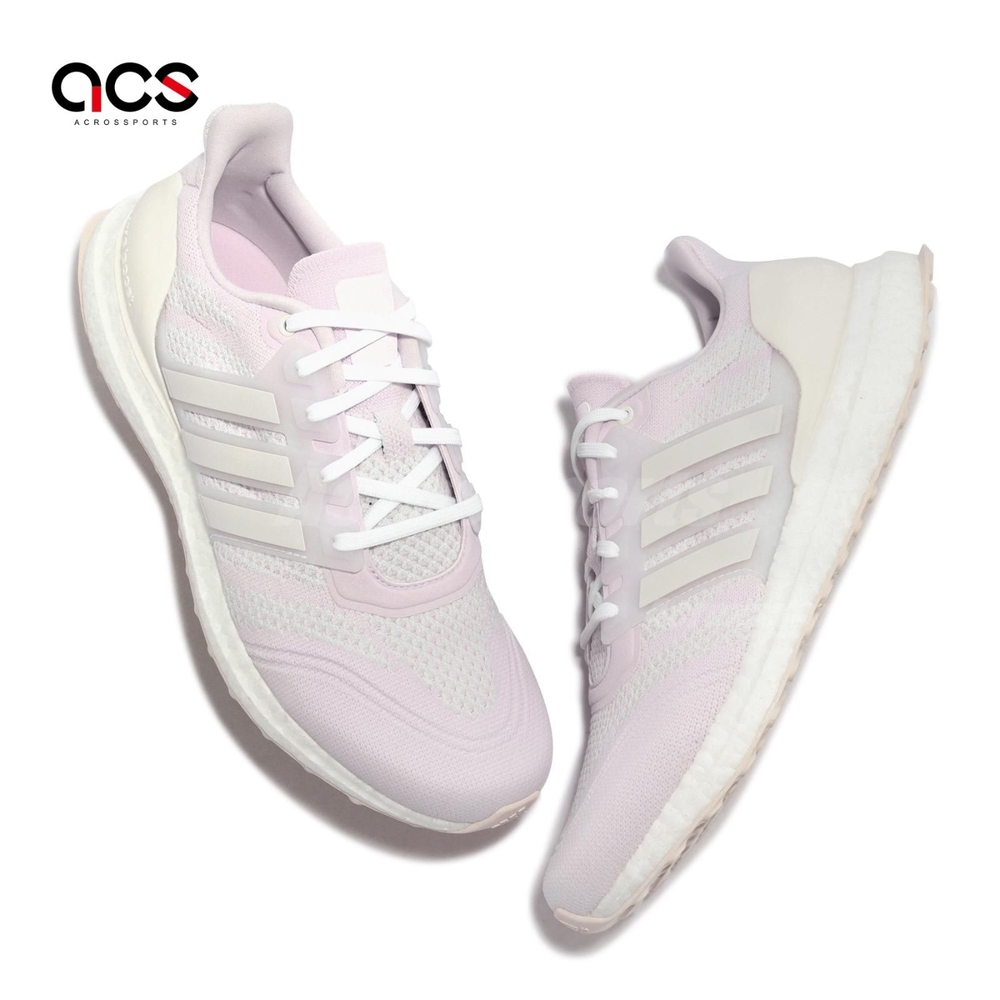 Adidas 慢跑鞋Ultraboost DNA Prime 男鞋白嫩粉紅路跑運動鞋GX7181