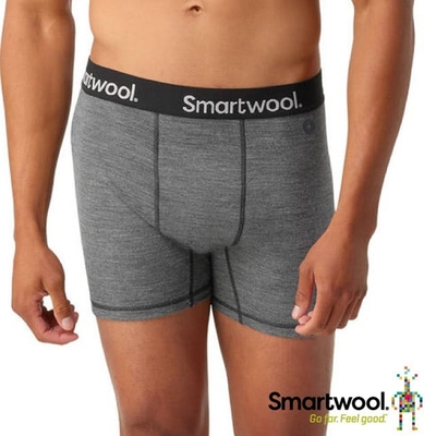 【SmartWool】男 美麗諾羊毛控溫四角內褲.平口內褲.衛生褲_SW016996-084 中性灰