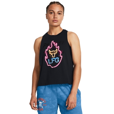 【UNDER ARMOUR】女 Pjt Rock Neon Flame 背心_1384505-001