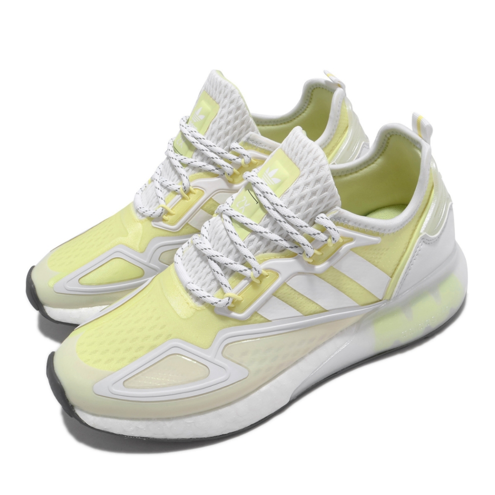 adidas 休閒鞋 ZX 2K BOOST 運動 女鞋 愛迪達 輕量 透氣 舒適 避震 穿搭 黃 白 GX2711