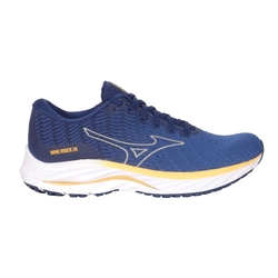 MIZUNO WAVE RIDER 26 SSW SW男慢跑鞋-4E-美津濃 J1GC227653 藍灰橘