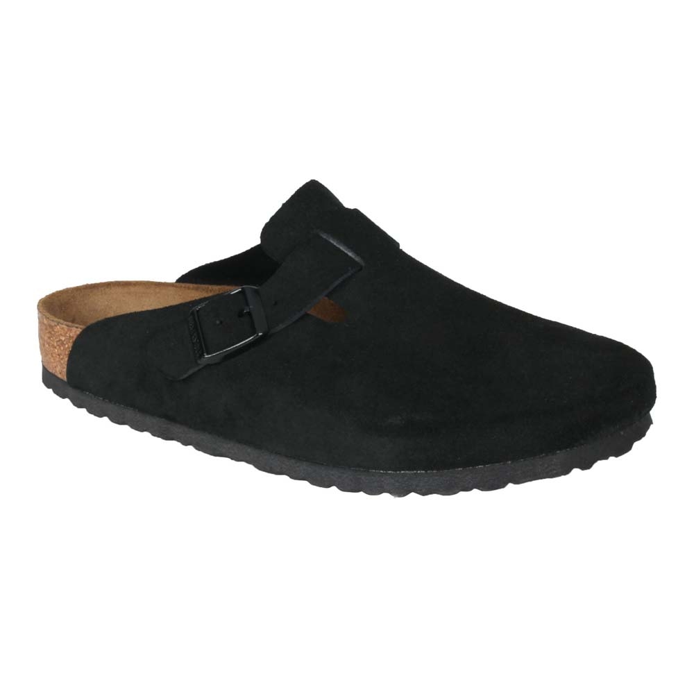 BIRKENSTOCK BOSTON BS 男女足跡舒適包頭拖鞋-海邊 游泳 勃肯 660471 黑