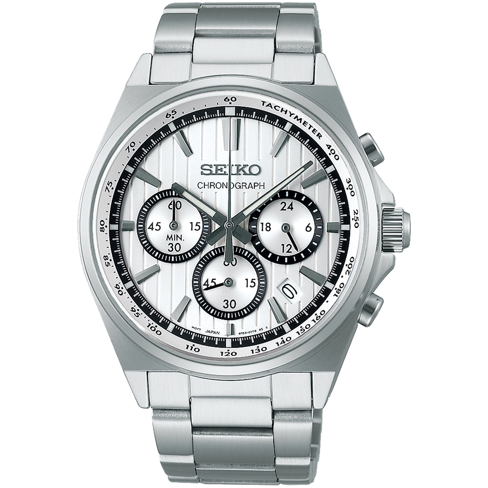 SEIKO精工 CS系列 條紋設計賽車計時手錶 送禮首選-41mm (SBTR031J/8T63-01T0S)_SK045
